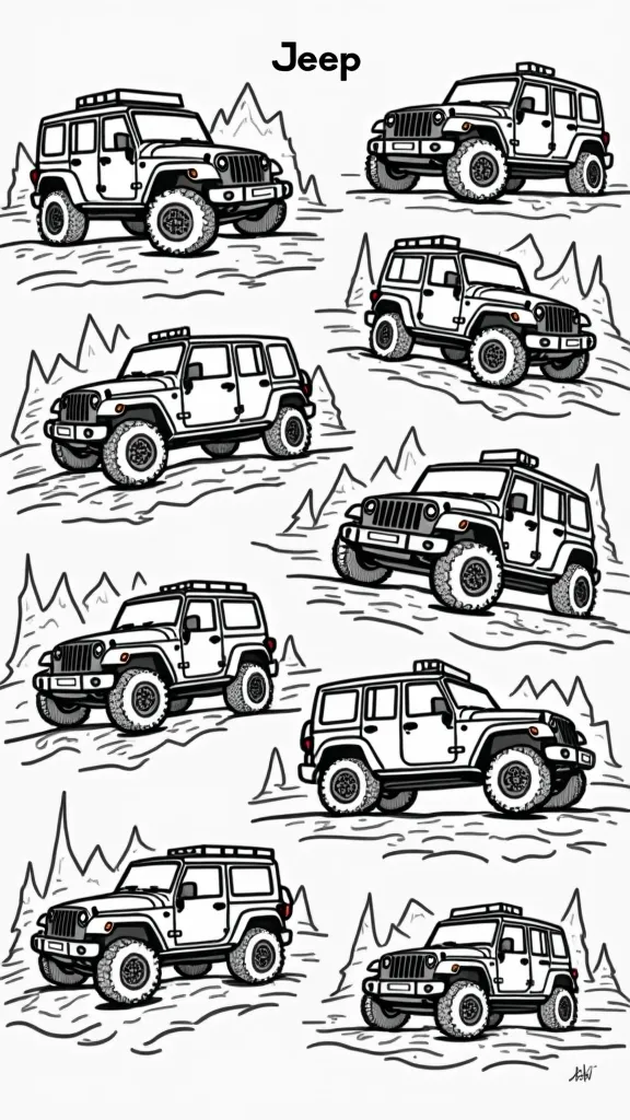 jeep coloring pages printable